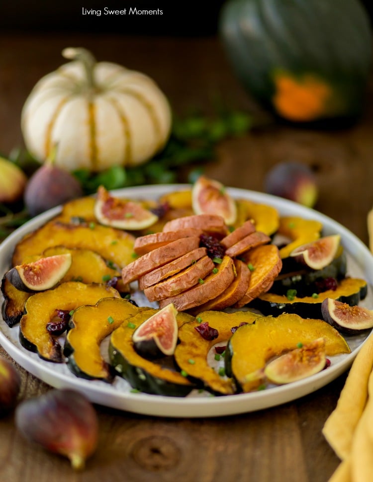 This delicate sugar Roasted Sweet Potatoes and Squash recipe requires only 5 ingredients and is the perfect Thanksgiving side dish 