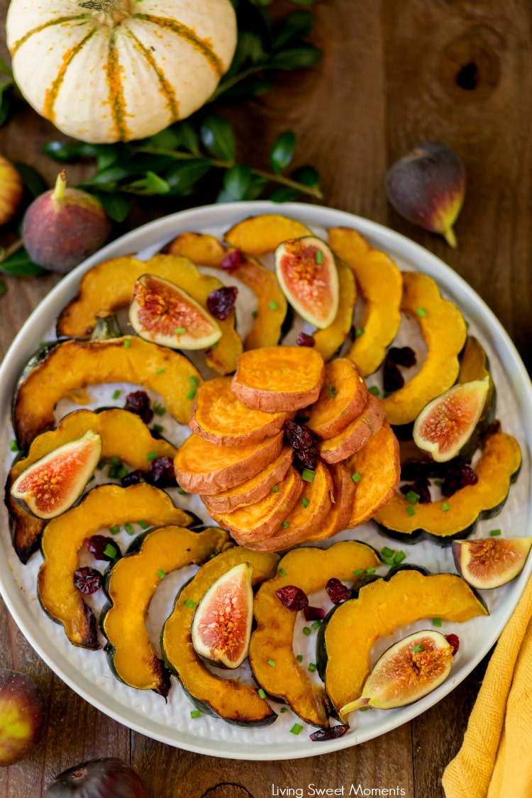 Delicious This delicate sugar Roasted Sweet Potatoes and Squash recipe requires only 5 ingredients and is super easy to make