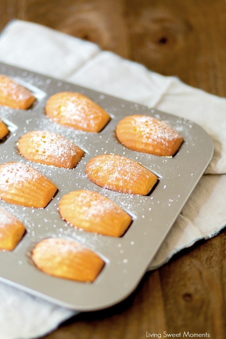 These Classic Lemon Madeleines cookies are soft, buttery, & delicious. Enjoy delicate French cookies that are super easy to make and give out as DIY Gifts.