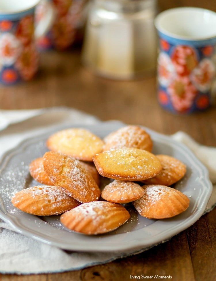 These Classic Lemon Madeleines cookies are soft, buttery, & delicious. Enjoy delicate French cookies sprinkled with confectioners sugar