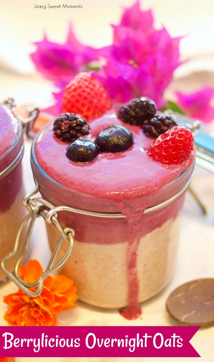 Layered Overnight Oats with Frozen Fruit - Sula and Spice