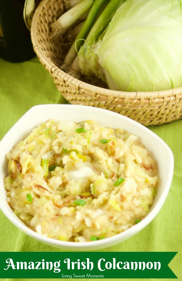 Celebrate St. Patty's day with a hefty bowl of Irish Colcannon Potatoes made with leeks and cabbage 