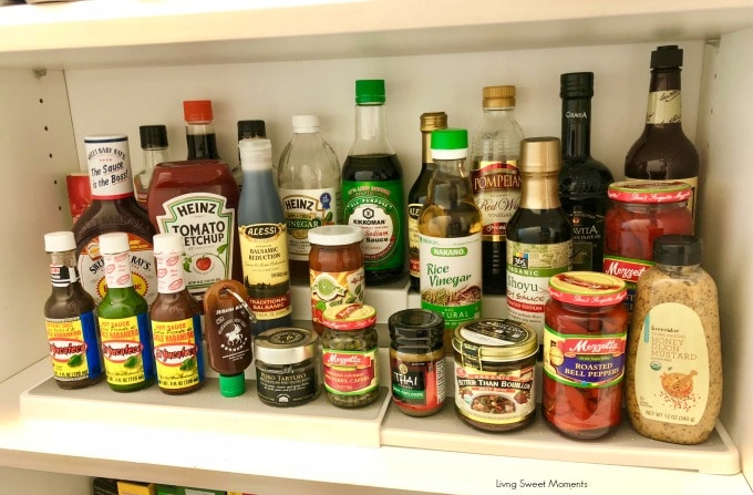 Here are some easy Pantry Organization Ideas see how to store jars and bottles