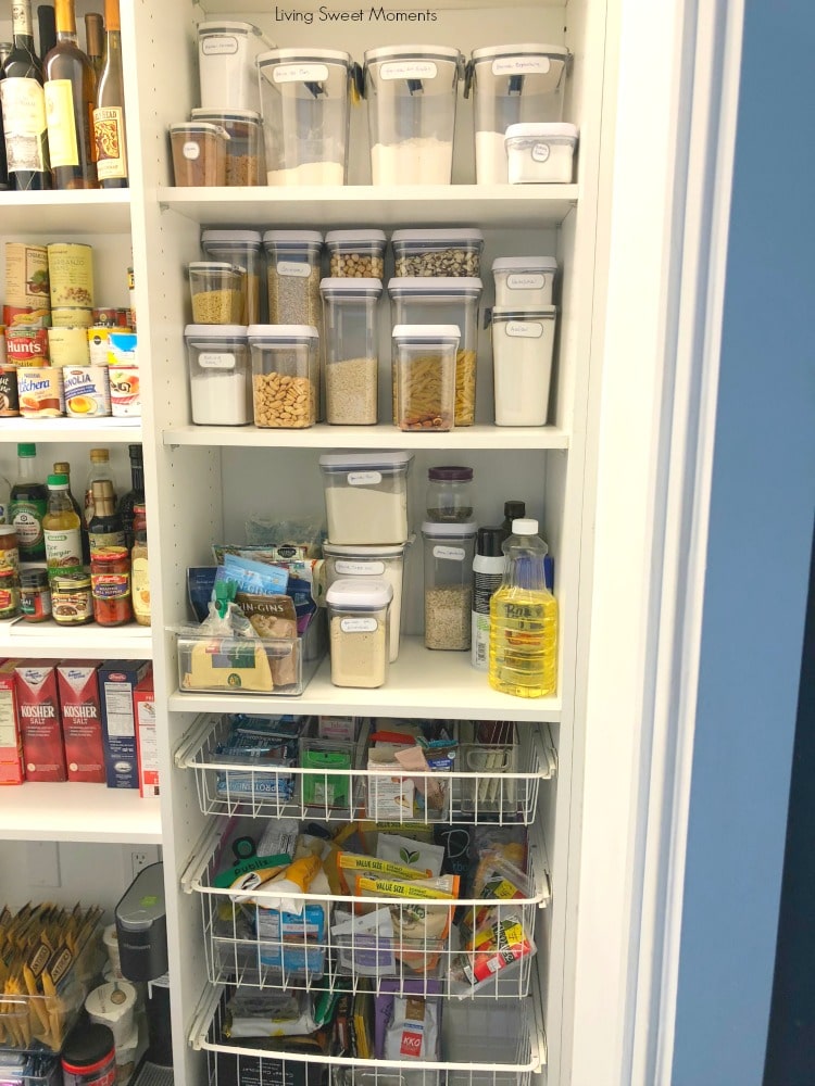 Here are some easy Pantry Organization Ideas here's a vertical look at an organized panty