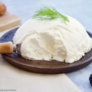 Only 2 ingredients needed for this creamy homemade mascarpone cheese and less expensive than store bought. Mascarpone served as a spread