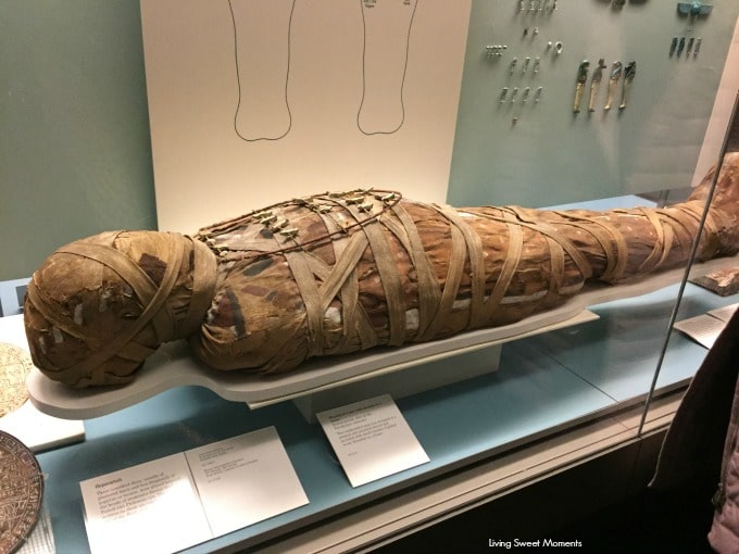 when in london for the first time in the british museum with a real mummy