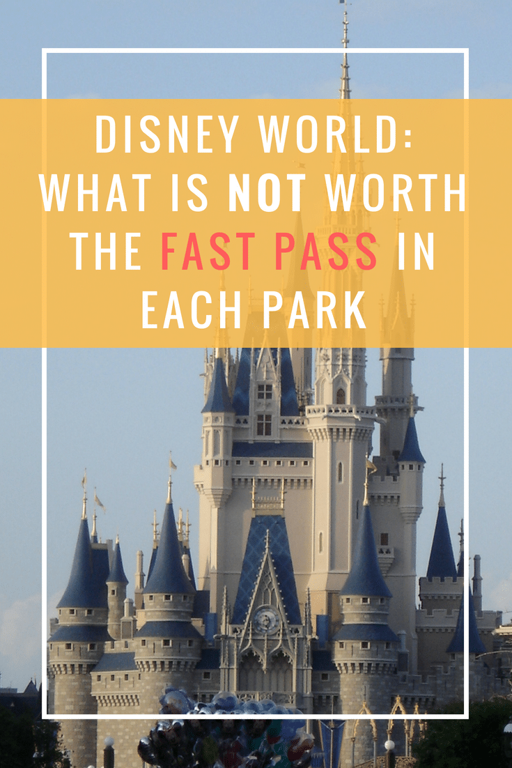 Since you only get to choose 3, here's a list of rides at Disney that are not worth the Fast Pass in each park so you can save them for the right ones