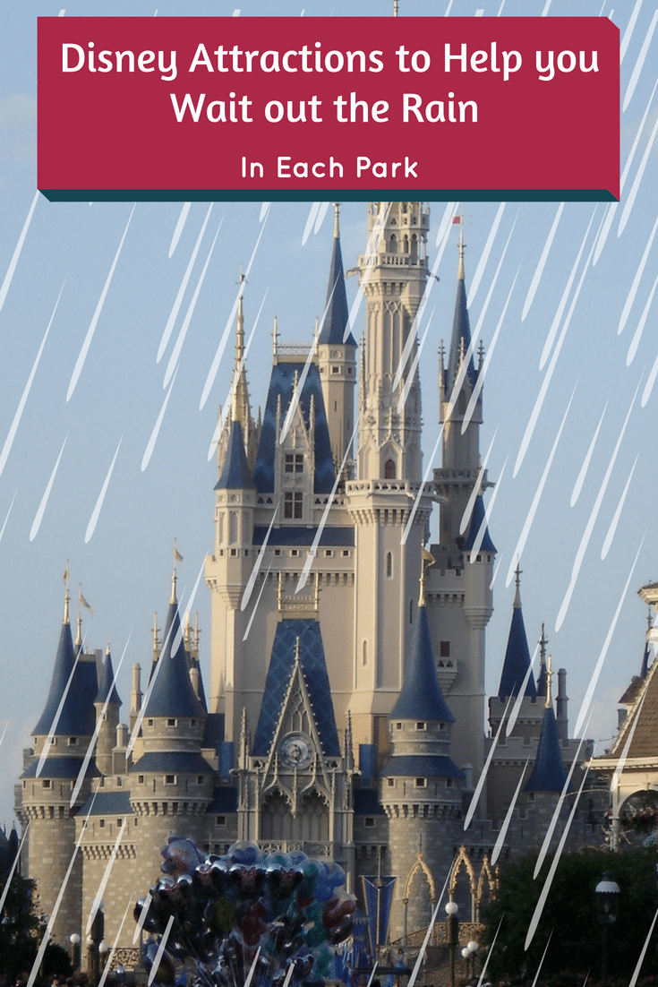 Check out the following Disney Attractions to Help you Wait out the Rain in each park. Rain in Orlando can be frequent so it's best to plan ahead.