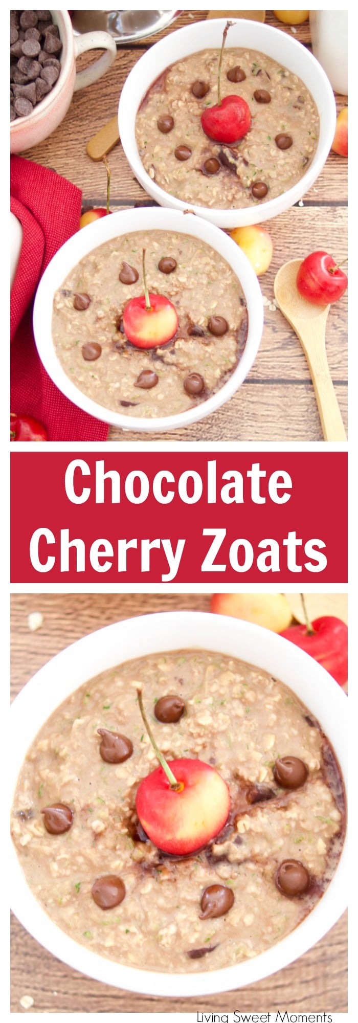 Check out this amazing recipe for Chocolate Cherry Zoats (aka Zucchini Oatmeal) by the talented Devin Alexander from her new cookbook You Can Have It