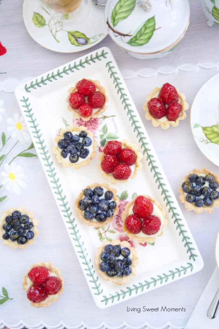 Perfect for any occasion, these elegant Mini Berry Tarts are made with a buttery crust, vanilla pastry cream and fresh berries on top