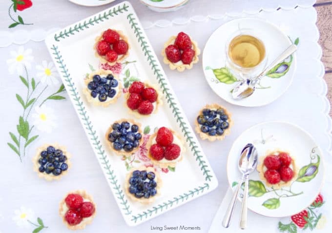 Perfect for any occasion, these elegant Mini Berry Tarts are made with a buttery crust, vanilla pastry cream and fresh berries on top