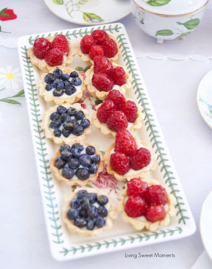 Perfect for any occasion, these elegant Mini Berry Tarts are made with a buttery crust, vanilla pastry cream and fresh berries on top