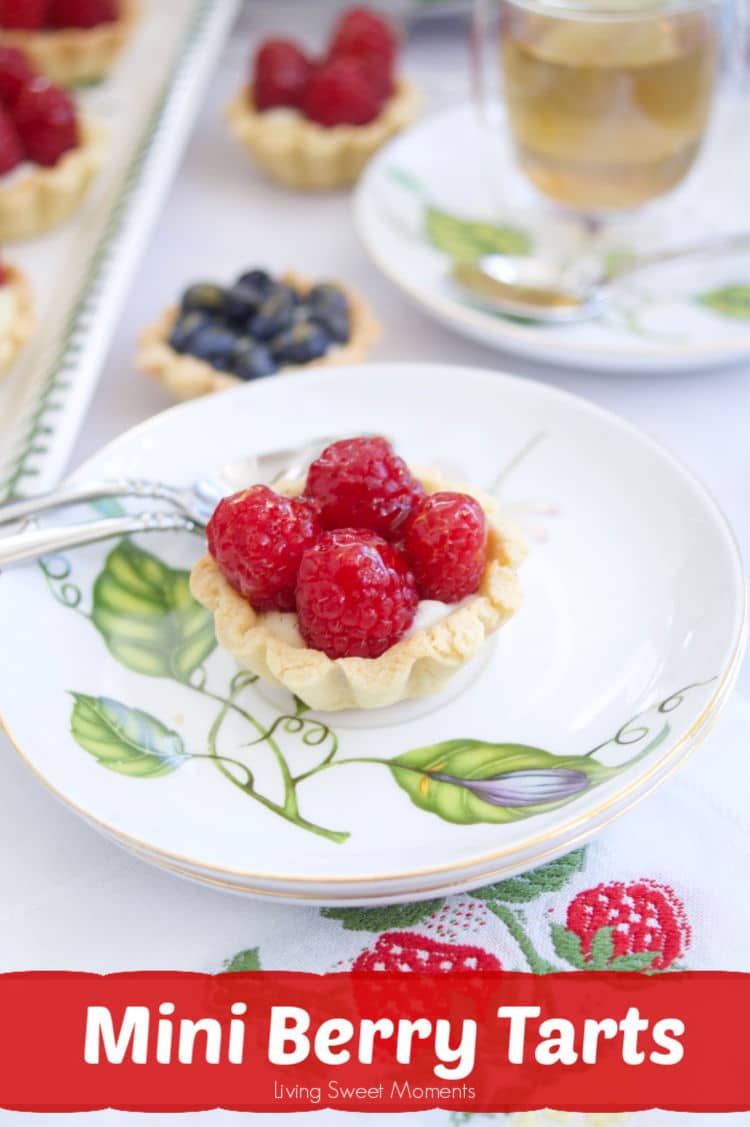 Perfect for any occasion, these elegant Mini Berry Tarts are made with a buttery crust, vanilla pastry cream and fresh berries on top