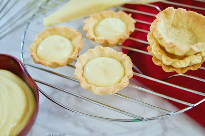 This delicious Vanilla Pastry Cream or Creme Patisserie recipe is creamy, easy to prepare, and is the perfect filling for donuts, cakes, pastries, and more.