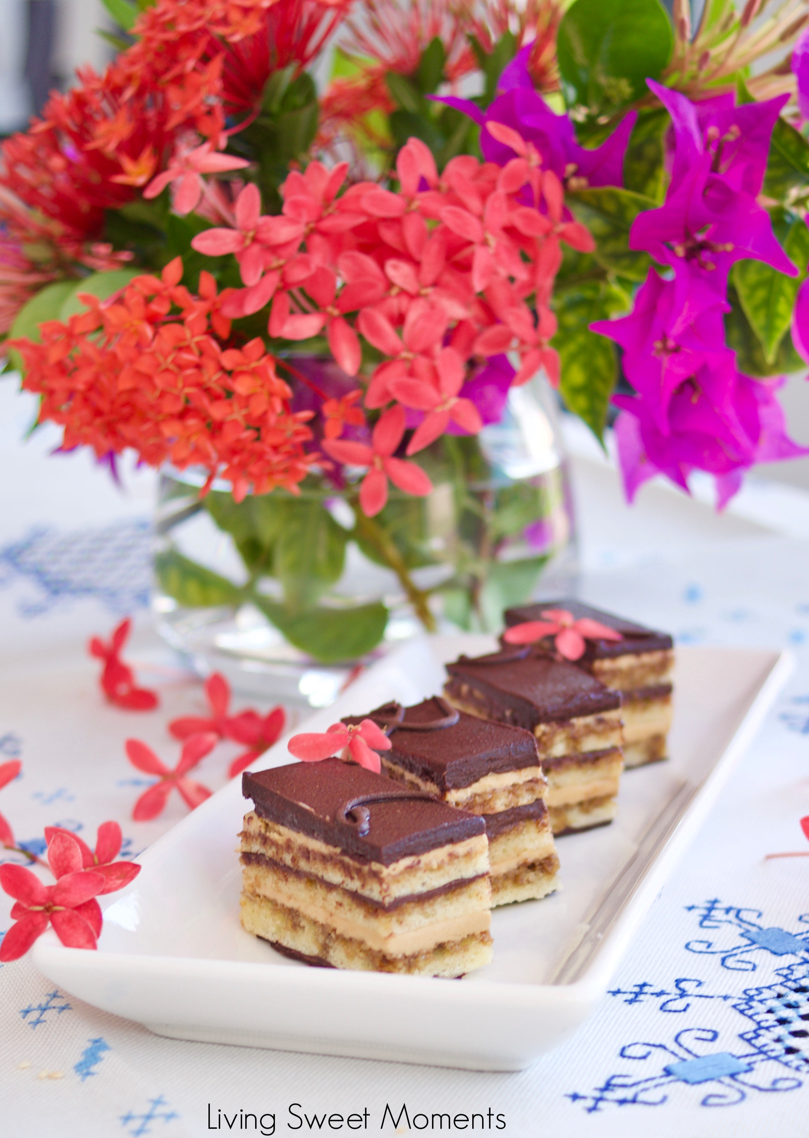 My favorite French dessert. This scrumptious classic Opera Cake recipe is composed of 7 layers of cake, chocolate, and coffee flavored french buttercream.