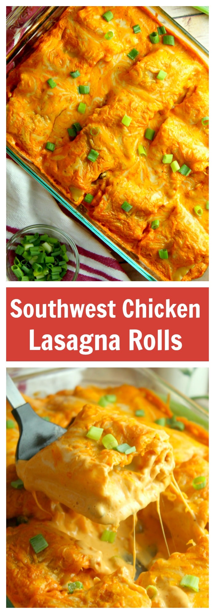 Have a comforting and flavorful dinner on the table in less than one hour with this delicious Southwest Chicken Lasagna Rolls recipe. Freezable too!