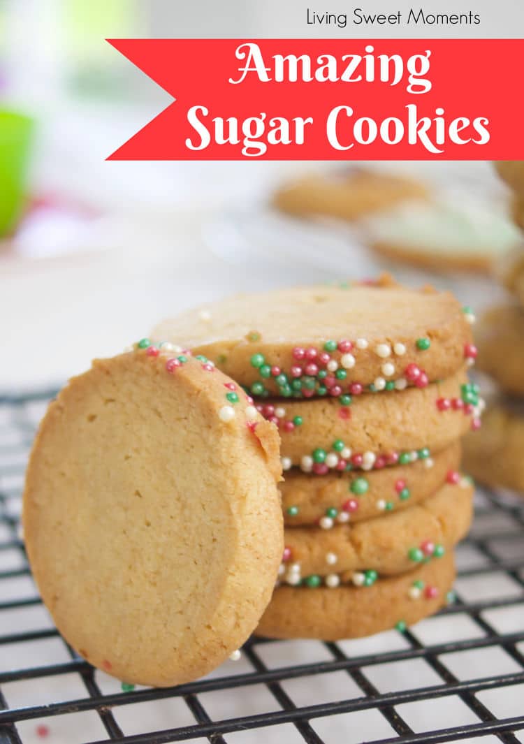 These amazing sugar cookies are not only delicious but versatile as well. They are ideal for rolling & cutting out shapes, droppin and even slice & bake. 