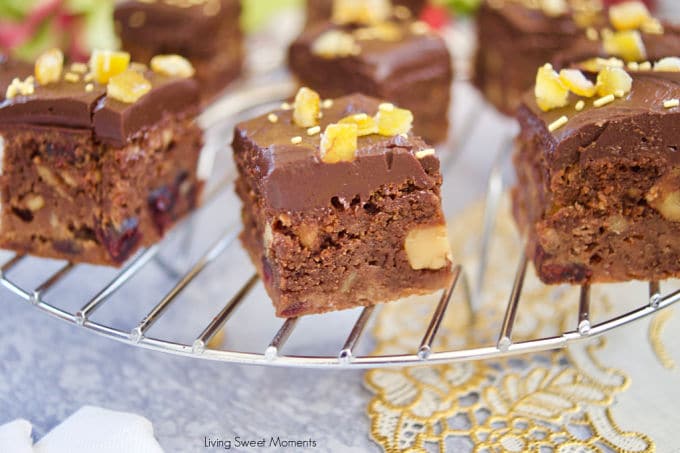 The only dessert you need! These delicious Cranberry Orange Brownies are swirled and baked with fudge batter and then topped with chocolate icing.