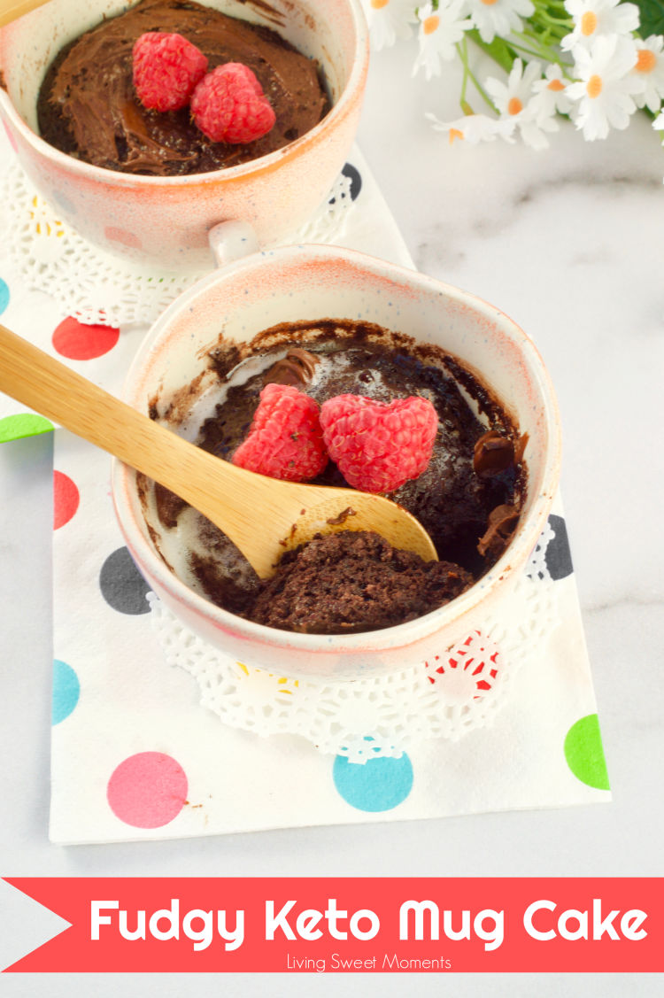 Satisfy your sweet cravings in 5 minutes or less with this delicious and fudgy Keto Mug Cake. Enjoy a healthy dessert that's moist, tender & full of flavor