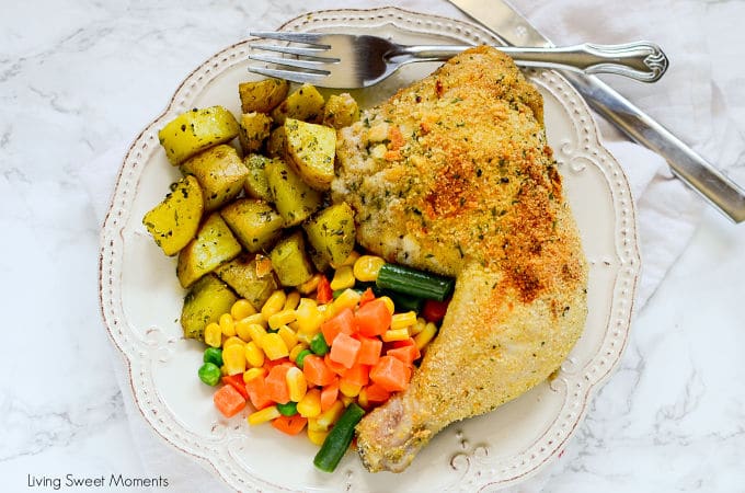 An amazing family friendly quick dinner idea! This delicious Sheet Pan Breaded Chicken and veggies requires little prep and is perfect for those busy nights