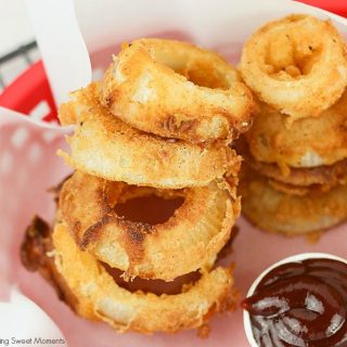 These Easy Buttermilk Onion Rings are battered and fried to perfection and make a delicious side dish to any meal. Serve with a tasty dipping sauce.