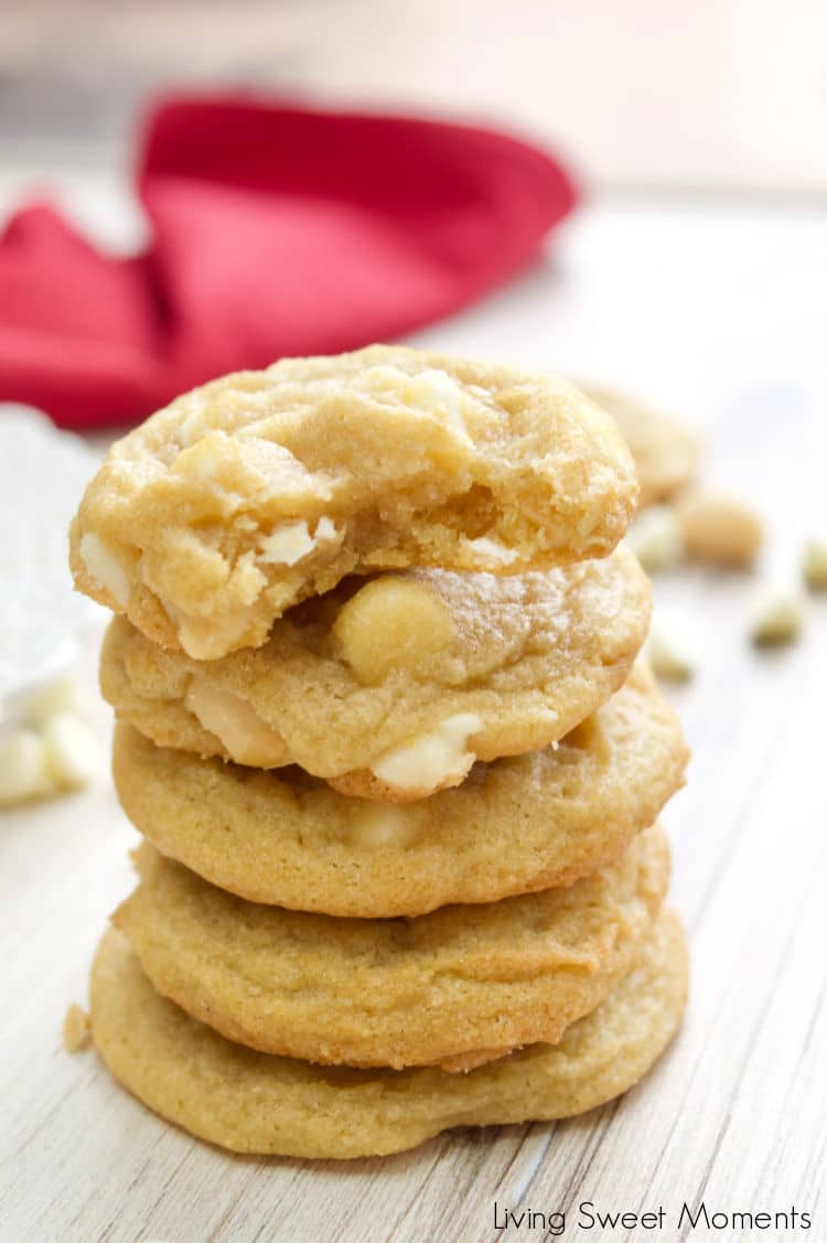 These White Chocolate Macadamia Cookies are soft, chewy, and full of flavor. Perfect as a dessert for any celebration