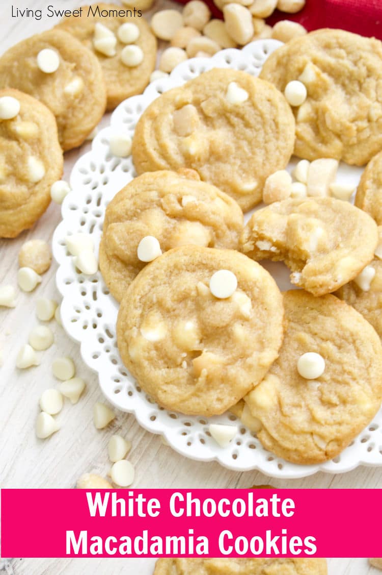 These White Chocolate Macadamia Cookies are soft, chewy, and full of flavor. Perfect as a dessert for any celebration