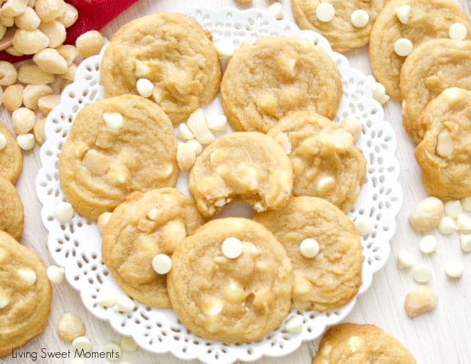 These White Chocolate Macadamia Cookies are soft, chewy, and full of flavor. Perfect as a dessert for any celebration