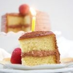 This delicious Diabetic Birthday Cake Recipe has a sugar free vanilla cake with sugar free chocolate frosting. A decadent and tasty dessert for everyone!