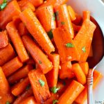 Honey butter roasted carrots are tender, caramelized, and coated in a nutty brown butter, garlic, and honey glaze. Ready in just 30 minutes!