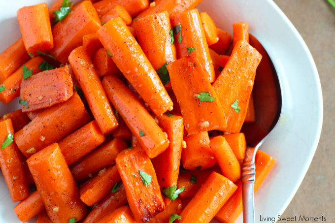 Honey butter roasted carrots are tender, caramelized, and coated in a nutty brown butter, garlic, and honey glaze. Ready in just 30 minutes!