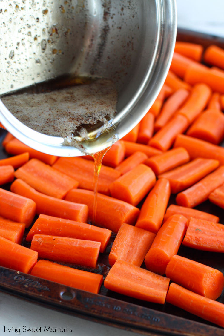 Honey butter roasted carrots are tender, caramelized, and coated in a nutty brown butter, garlic, and honey glaze. Ready in just 30 minutes!