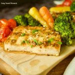 Enjoy this easy honey mustard sheet pan salmon with veggies. Ready in 25 minutes or less