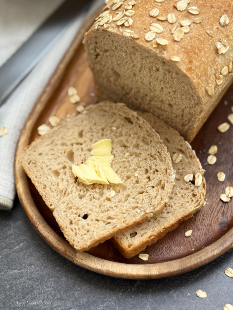 Soft, balanced honey oat sourdough sandwich bread, wholesome, easy, and full of flavor. Learn the method, timeline, tips, and variations!