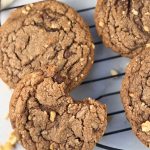 This delicious Nutella Chocolate Chip Cookie Recipe is easy to make with its rich cookie dough filled with Nutella, chocolate chips and chopped hazelnuts then baked to perfection