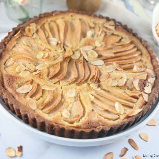 This Pear Frangipane Tart has a buttery shortcrust, creamy almond filling, and tender pears. An elegant French dessert that's easy to make