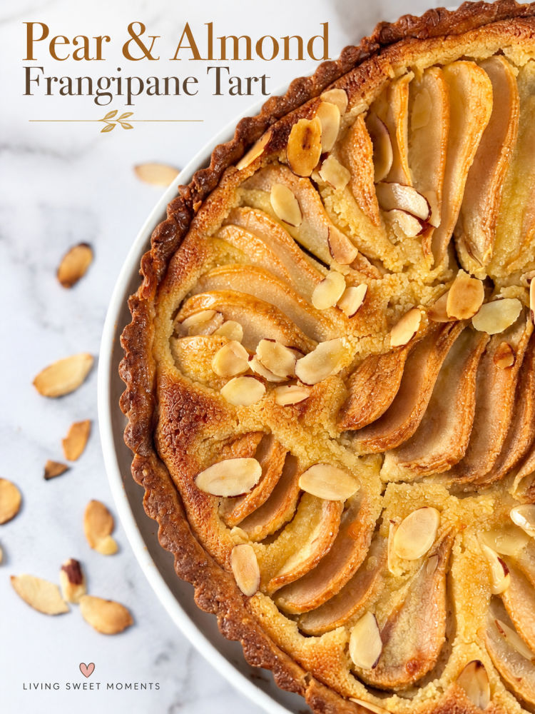 This Pear Frangipane Tart has a buttery shortcrust, creamy almond filling, and tender pears. An elegant French dessert that's easy to make