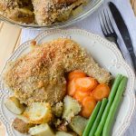 Ranch Potatoes And Chicken Sheet Pan Dinner - This delicious crispy chicken dinner recipe only requires one pan and is ready in 45 minutes or less.