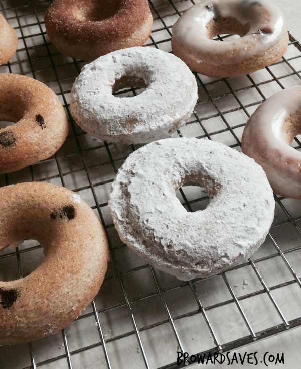 healthy baked donuts with glaze