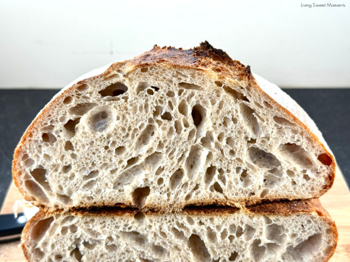 Golden, nutty sourdough country loaf with spelt, simple, cozy, and bakery worthy. Tips, timeline, & freezing guide for perfect homemade bread