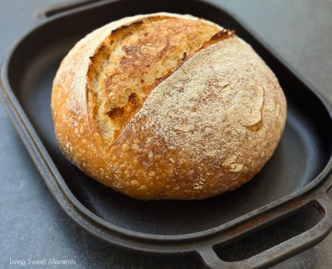 Beginner sourdough bread recipe with video guide, easy timeline, salt tips, scoring & Dutch oven. Same-day mild or overnight deeper flavor.