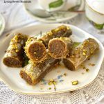 I swear this is the Easiest Rolled Pistachio Baklava recipe you will make! No more fiddling with delicate phyllo dough. The shortcut is using Blue Dragon® Spring Roll wrappers from Whole Foods. You'll get the same result with none of the work! 