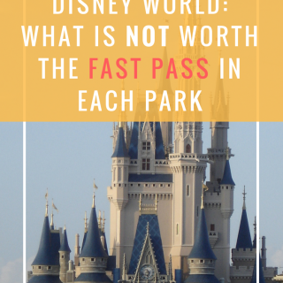 Since you only get to choose 3, here's a list of rides at Disney that are not worth the Fast Pass in each park so you can save them for the right ones