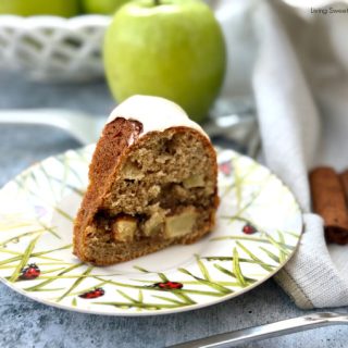 This moist Apple Bundt Cake is loaded with fresh apples, a gooey cinnamon swirl, and topped with an irresistible brown butter glaze.