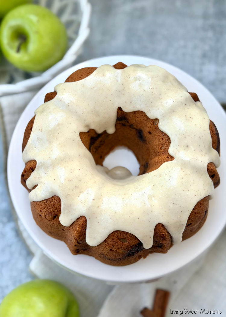 This moist Apple Bundt Cake is loaded with fresh apples, a gooey cinnamon swirl, and topped with an irresistible brown butter glaze.