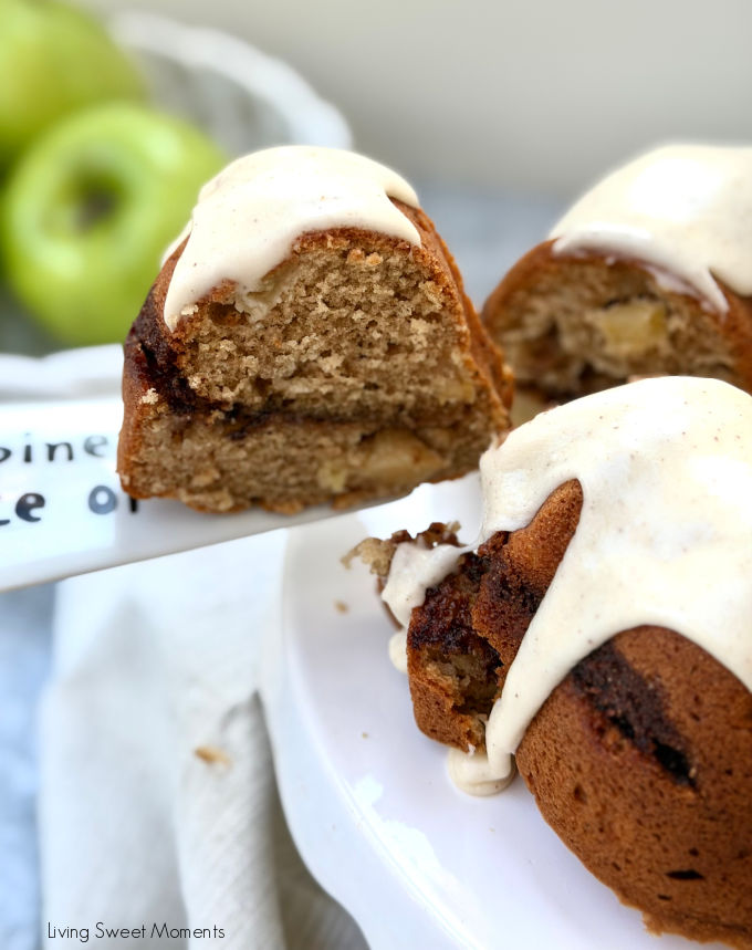 This moist Apple Bundt Cake is loaded with fresh apples, a gooey cinnamon swirl, and topped with an irresistible brown butter glaze.