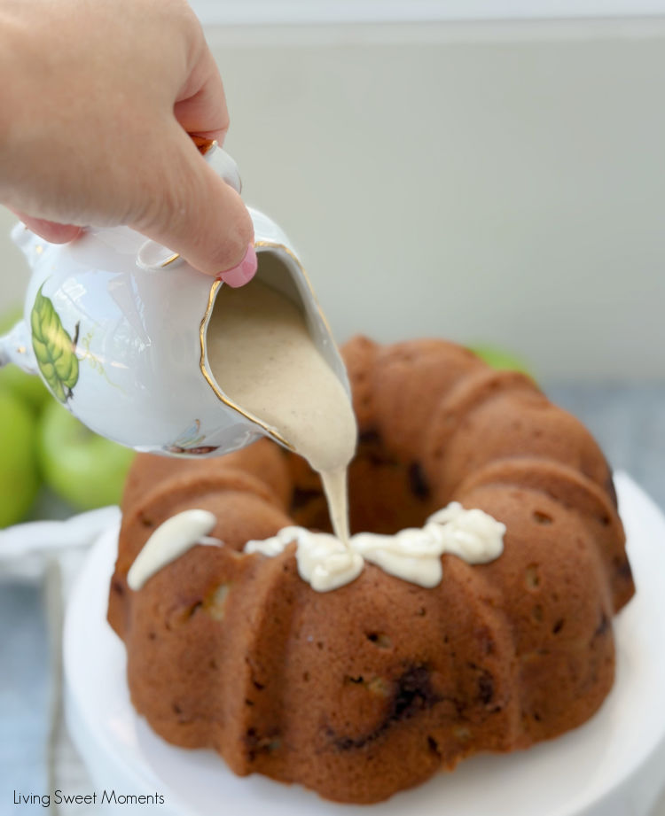 This moist Apple Bundt Cake is loaded with fresh apples, a gooey cinnamon swirl, and topped with an irresistible brown butter glaze.