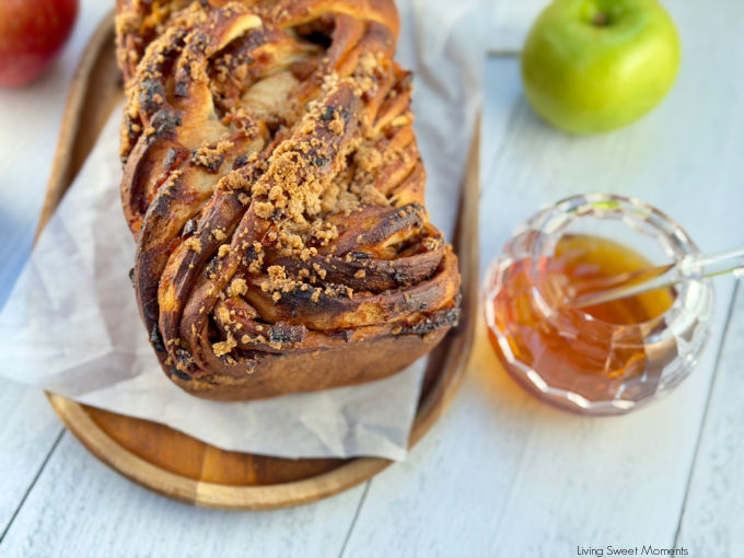 This Apple Cinnamon Babka is soft and fluffy with a warm cinnamon apple filling and buttery streusel topping. Perfect for fall