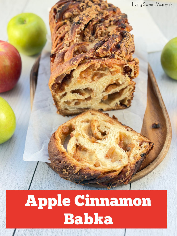 This Apple Cinnamon Babka is soft and fluffy with a warm cinnamon apple filling and buttery streusel topping. Perfect for fall