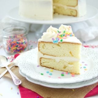 This amazing Birthday Cake Icing Recipe is easy to make and delicious! My favorite go-to vanilla buttercream that pairs perfectly with cakes and cupcakes.